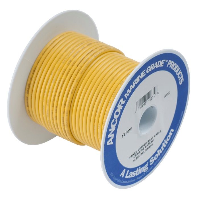 Ancor #6 Yellow 100ft Spool Tinned Cooper