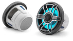 JL Audio M6 8.8in Coaxial Speakers Titanium Sport Grille with RGB LED