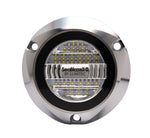 Lumitec Seablaze X2 Dual Color Blue/White LED Surface Mount Polished Housing 12/24v