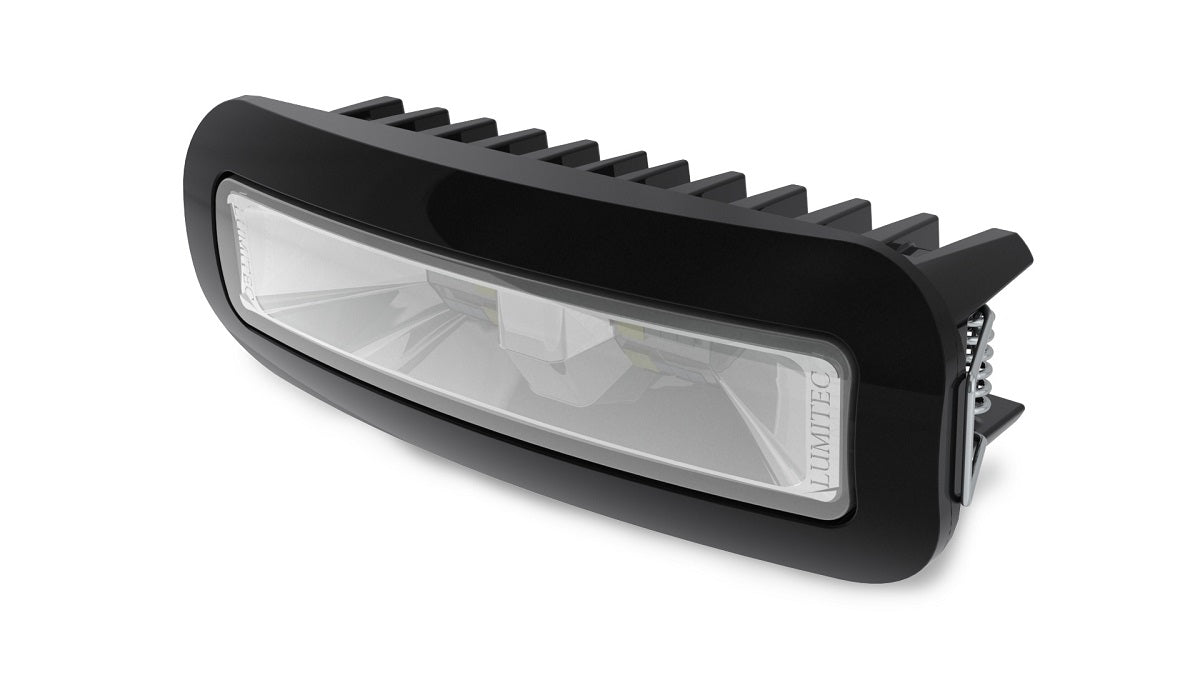 Lumitec Capri3 Flood Light White/Blue LEDfts Dimmable Flush Mount Black 12/24v